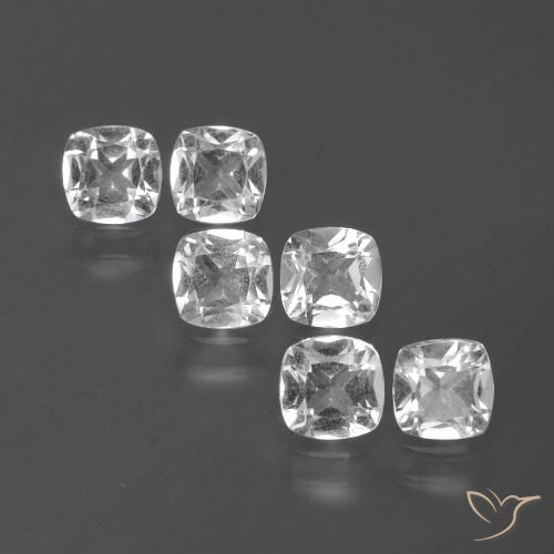 3.07ctw Natural Clear White Topaz, Cushion, VVS-VS, Photo A