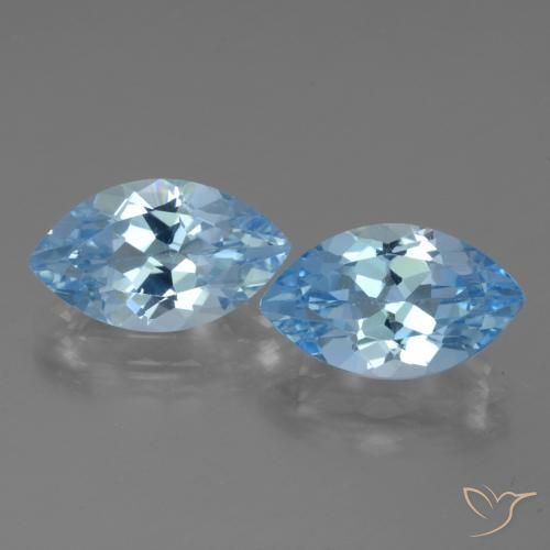 8.32ctw Natural Sky Blue Topaz, Marquise, VVS-VS, Photo A