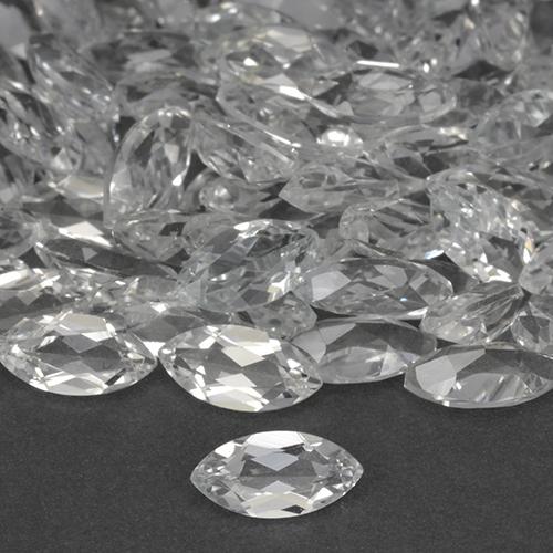 6 x 3mm Marquise Facet White Topaz - Weight avg. 0.28ct each, 6 x 3mm Topaz selling By Piece, Color: Warm White, Clarity: VVS-VS, Natural untreated Gemstone, Mohs Hardness 8 suitable for daily wear jewelry, Friday Gemstone, Photo A