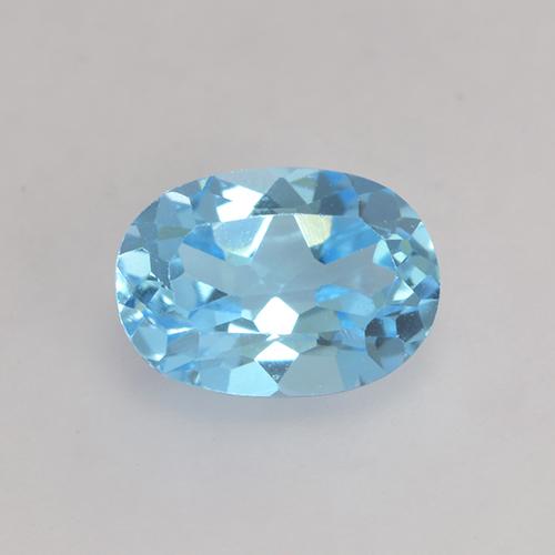 Blue Topaz 1.1ct Oval from Brazil Gemstone