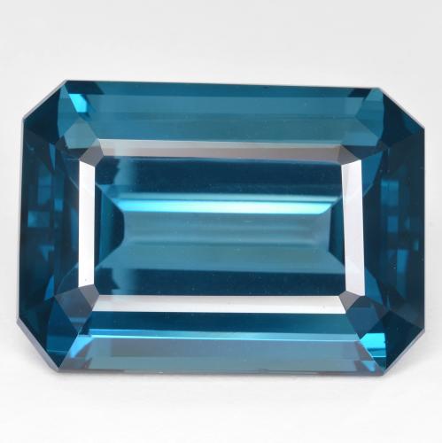 Loose 53.88 ct Octagon / Emerald Cut London Blue Topaz Gemstone for ...