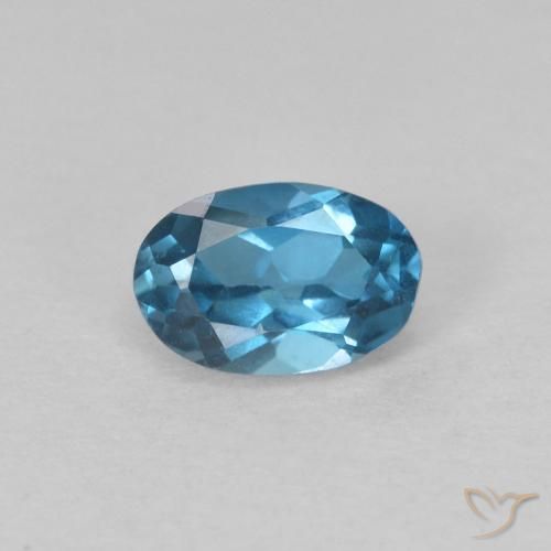 0.73 carat London Blue Topaz Gemstone | Oval loose Topaz from Brazil ...