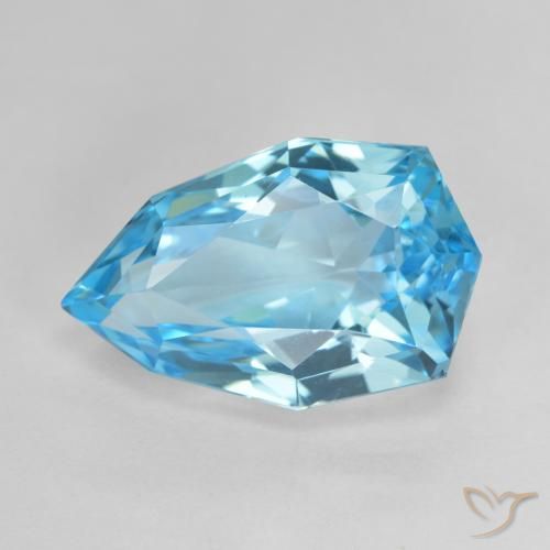 13.05 carat Swiss Blue Topaz Gemstone | Pear Shape loose Topaz from ...