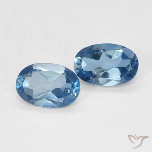 Loose London Blue Topaz Gemstones