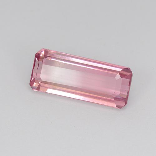 Bi Color Tourmaline 3 7ct Octagon Emerald Cut From Mozambique Gemstone