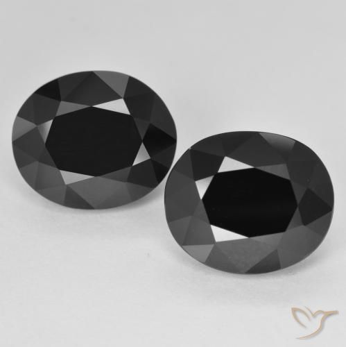 Pietre preziose di tormalina nera sciolte da 11,82 ct, Taglio ovale