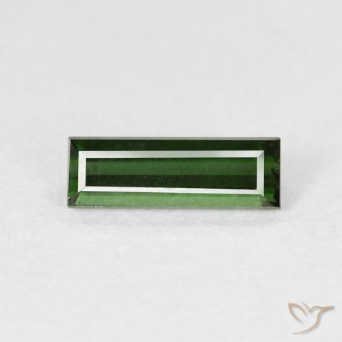 3.2 x 17 (1.42ct) Medium/Light Green Rectangle Tourmaline order Stone