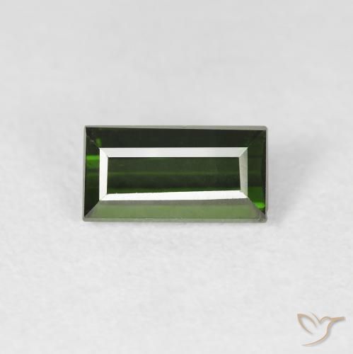 3.2 x 17 (1.42ct) Medium/Light Green Rectangle Tourmaline order Stone