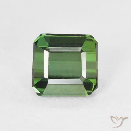 Green Tourmaline 7x5mm Faceted Octagon 1.14 popular carat Loose Gemstone - Genuine GREEN TOURMALINE OCTAGON loose gemstone