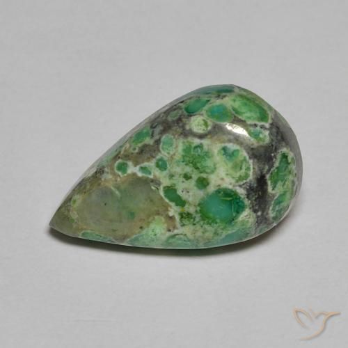 3.29 carat Green Turquoise Gemstone | Pear loose Turquoise from the ...