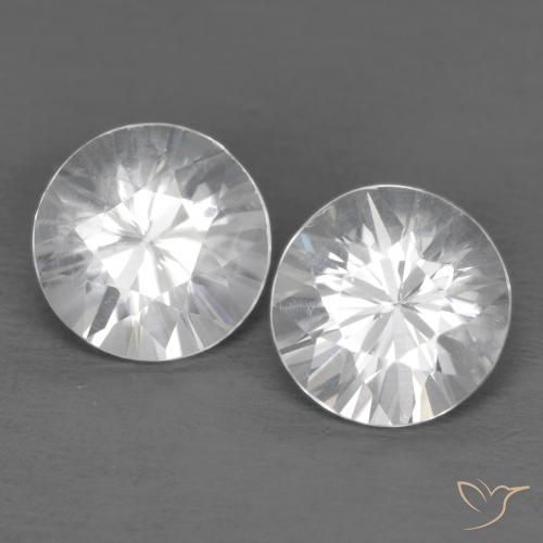 Blanc Zircon gemme - 1.3ct Diamant de coupe (ID: 594718)