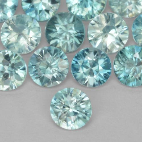 0.3 Carat Light Blue Zircon Gem from Cambodia