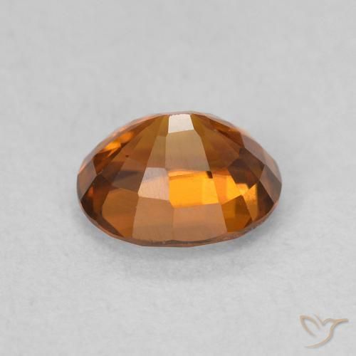 1 carat Orange Zircon Gemstone for Sale | Oval loose Zircon from ...