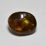 thumb image of 4.6ct Fancy Cabochon Multicolor Fire Agate (ID: 585380)