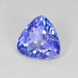 1.1 carat Trillion 6.9x6.8 mm Blue Tanzanite Gemstone